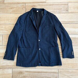 Mens Joseph Abboud Navy Blue Pinstripe Blazer Jacket - XXL